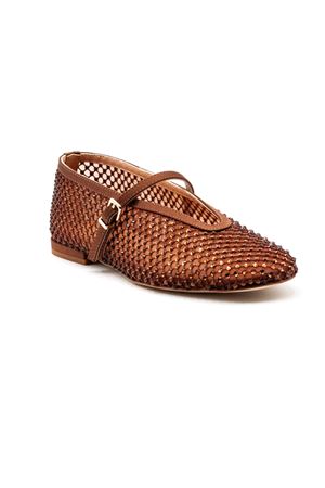 Ballerina marrone in rete traforata CHANTAL 1962 | 3084MARRONE